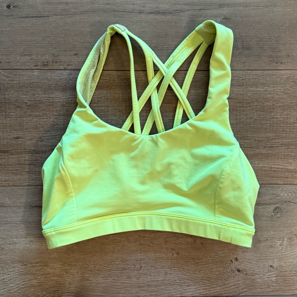 Lululemon Energy Bra Yellow